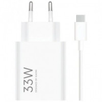 Cargador de Pared XIAOMI Combo 33W Usb-a + Cable White