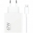 Cargador de Pared XIAOMI Hypercharge Combo 67W Usb-a + Cable White