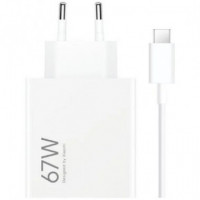 Cargador de Pared XIAOMI Hypercharge Combo 67W Usb-a + Cable White