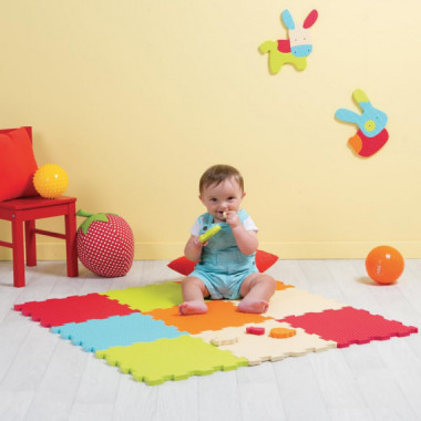 Alfombra. Losas de Espuma Lisas  LUDI