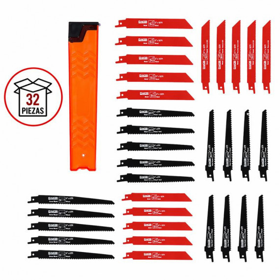 Juego Sierras Sable AICER 32 Pcs
