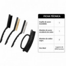 Juego Cepillos Alambre PAMACON 4 Pcs