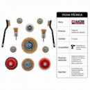 Juego Cepillos AICER 13 Pcs