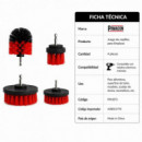 Juego Cepillos Limpieza Pamacon 4 Pcs  AICER