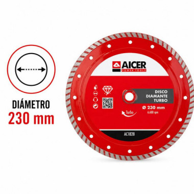 Disco Diamante Turbo AICER 230 Mm
