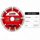 Disco Diamante Segmentado AICER 115 Mm