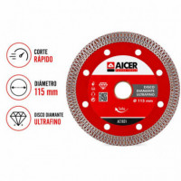 Disco Diamante Porcelanico AICER 115 Mm