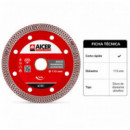 Disco Diamante Porcelanico AICER 115 Mm