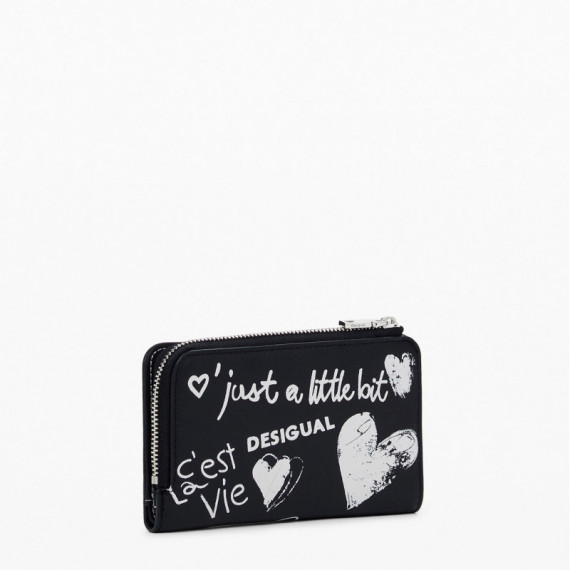 DESIGUAL Monedero Efecto Piel Grafitti Mediano 25WAYP44-2000