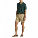 Polo RALPH LAUREN - 8.5-INCH Classic Fit Linen-cotton Short - Coastal Beige - 710741375024/COASTAL Beige