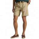 Polo RALPH LAUREN - 8.5-INCH Classic Fit Linen-cotton Short - Coastal Beige - 710741375024/COASTAL Beige