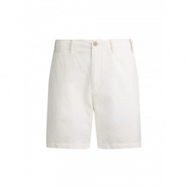 Polo RALPH LAUREN - 8.5-INCH Classic Fit Linen-cotton Short - Deckwash White - 710741375502/DECKWASH White