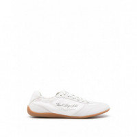 Altia Hotel Karl White Lthr & Suede  KARL LAGERFELD