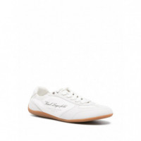 Altia Hotel Karl White Lthr & Suede  KARL LAGERFELD