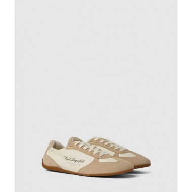 Altia Hotel Karl  Off Wht Lth & Suede W/  KARL LAGERFELD