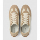 Altia Hotel Karl  Off Wht Lth & Suede W/  KARL LAGERFELD