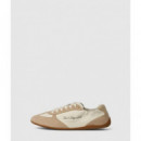 Altia Hotel Karl  Off Wht Lth & Suede W/  KARL LAGERFELD