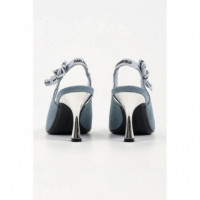Sienna Ribbon Sling Denim W/blue  KARL LAGERFELD