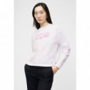 Klj Reg  Floral Logo Sweat White  KARL LAGERFELD