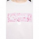 Klj Reg  Floral Logo Sweat White  KARL LAGERFELD