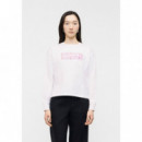 Klj Reg  Floral Logo Sweat White  KARL LAGERFELD