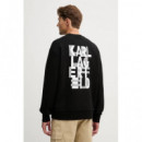 Sweat Crewneck Black  KARL LAGERFELD