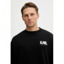 Sweat Crewneck Black  KARL LAGERFELD