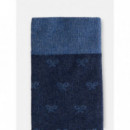 Calcetines SILBON Multiraquetas Azul Marino