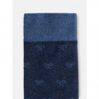 Calcetines SILBON Multiraquetas Azul Marino