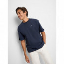 Camisetas Hombre Camiseta SILBON Sport College Marino