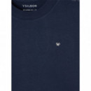 Camisetas Hombre Camiseta SILBON Sport College Marino