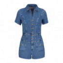 Janna Denim Romper Akron  GUESS
