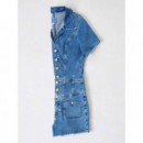 Janna Denim Romper Akron  GUESS