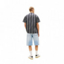 TJM REG AOP CAMP SHIRT EXT BLACK AOP