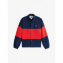 TJM COLORBLOCK OVERSHIRT EXT DARK NIGHT