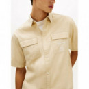 TJM BOXY SKATER SHIRT WHITE CLAY