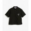 TJM BOXY SKATER SHIRT BLACK