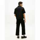 TJM BOXY SKATER SHIRT BLACK