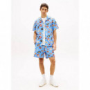 Tjm Aop Short Blue Twilight Aop  TOMMY JEANS