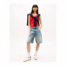Tjw Essential Rib Tank Ext Red Alert / S  TOMMY JEANS