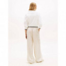 Tjw Low Rise Linen Cargo Pants White Cla  TOMMY JEANS