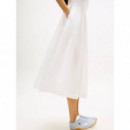 Tjw Rib Poplin Tank Dress Ext Ecru  TOMMY JEANS