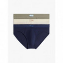 3P Brief Dtm Utl Sge/ptch Blu/nwsprnt  TOMMY HILFIGER