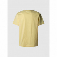 PEPE JEANS Camiseta Milton Tee Amarilla PM509959-039