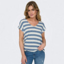 Only Camiseta ligera de rayas 15252103-4492918