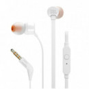 JBL AURICULARES INTRAUDITIVOS T110 JACK 3.5 BLANCOS
