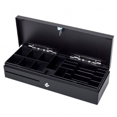 MUSTEK Cajon Portamoneda LB-170A Negro -apertura Vertical Conexi&oacute;n RJ12