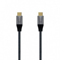 AISENS CABLE USB-C A USB-C 2.0 1M GRIS 5A 100W