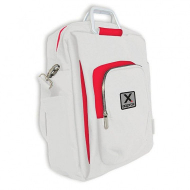 APPROX MOCHILA DE PORTATIL 15.6 DISE&Ntilde;O A COLOR BLANCO Y ROJO