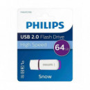 PHILIPS Pendrive USB 2.0 64GB Snow